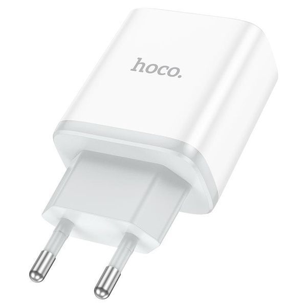 Сетевое зарядное устройство HOCO C105A Stage dual port PD20W+QC3.0 charger White 6931474782946 фото
