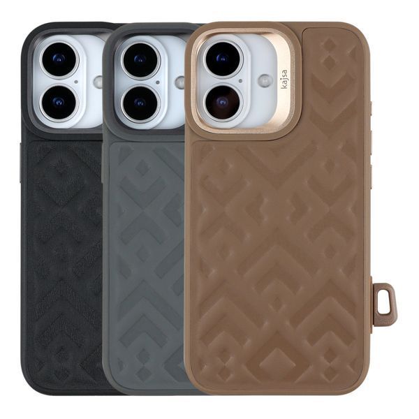 Чохол Kajsa Briquette Collection Rhombus with MagSafe для iPhone 17 Desert Gold 2020000509455 фото