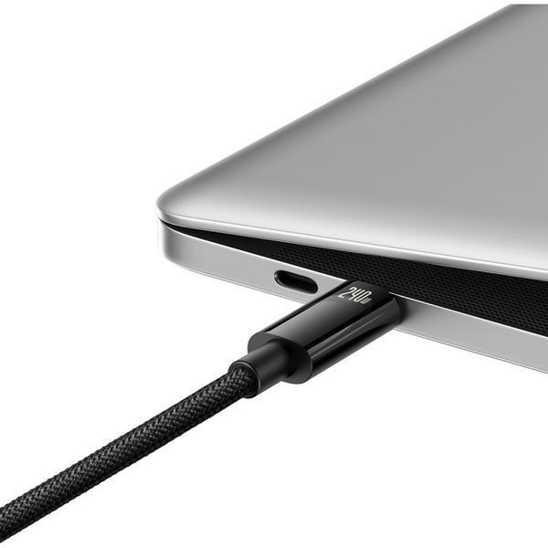 Кабель Baseus Tungsten Gold Fast Charging Data Cable Type-C to Type-C 240W 3m Black CAWJ040201 фото