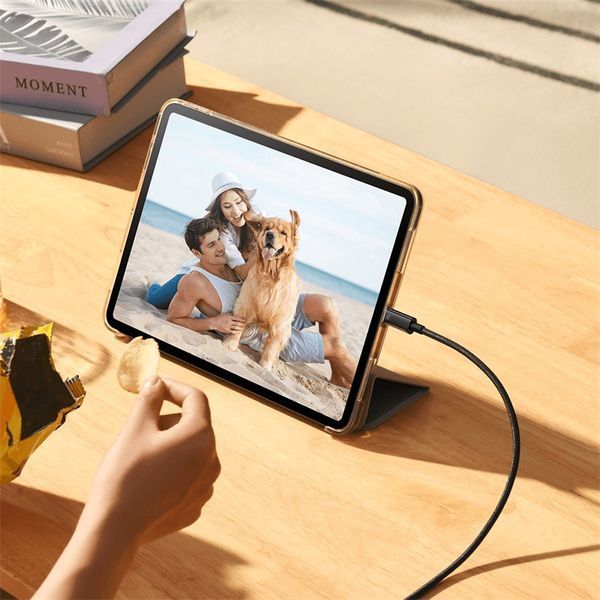 Кабель Baseus Tungsten Gold Fast Charging Data Cable Type-C to Type-C 240W 3m Black CAWJ040201 фото