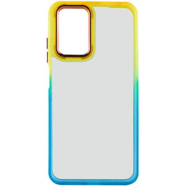 Чохол TPU+PC Fresh sip series для Realme C67 4G Бірюзовий / Помаранчевий 777-06577 фото