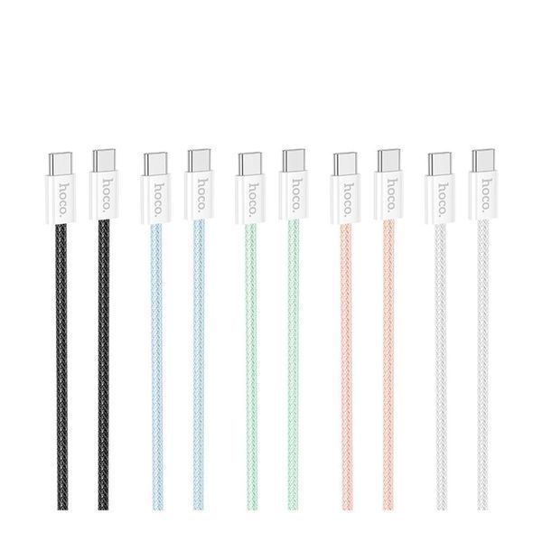 Кабель USB Hoco X104 Source 60W Type-C to Type-C 2m Рожевий 209-00334 фото