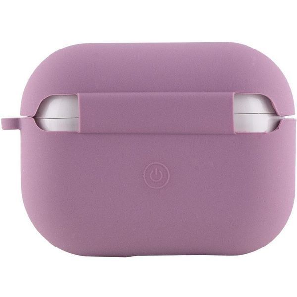 Силіконовий футляр з мікрофіброю для навушників Airpods Pro 3 Lilac Pride 656-08096 фото