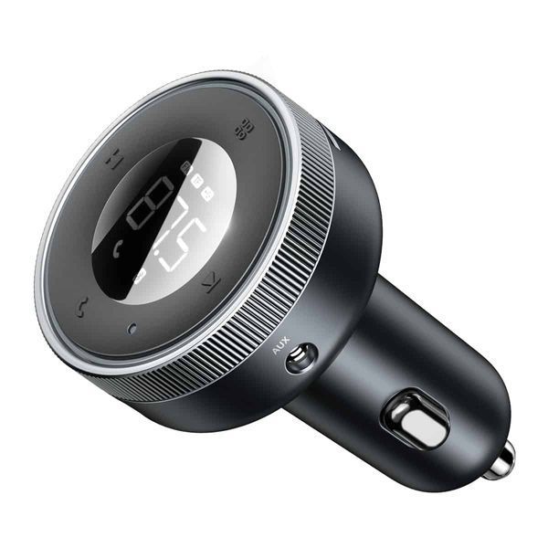 Автомобильное зарядное устройство с FM-модулятором Baseus Enjoy Car Wireless MP3 Charger (Wireless 5.0+5V/3.4A) Black CCLH-01 фото