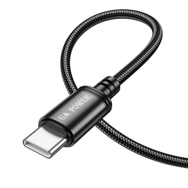Кабель UA Power UP-01 Wind charging Type-C 3.0A 1m Black 209-00290 фото