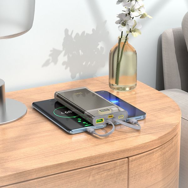 Портативный аккумулятор Hoco J104 Discovery edition 10000mAh 22.5W Прозрачный 216-00083 фото