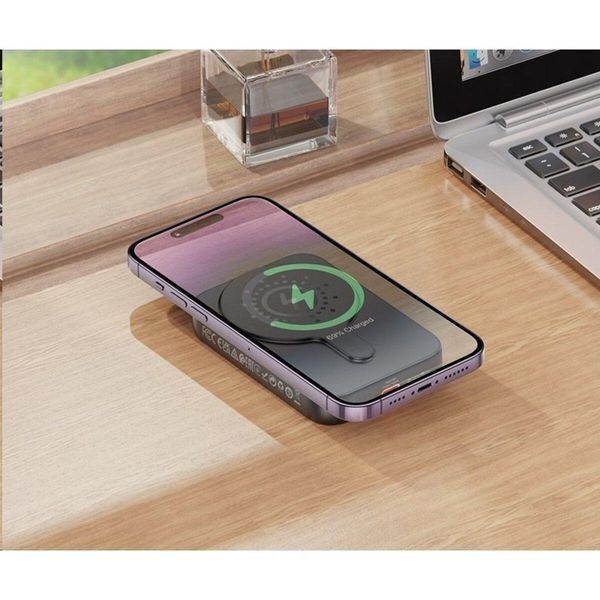 Зовнішній акумулятор HOCO J117A Esteem PD20W magnetic power bank(10000mAh) Black 656-01164 фото