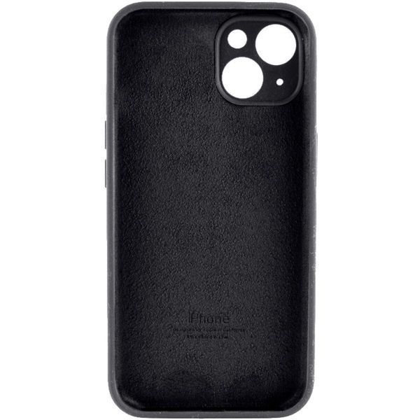 Силиконовый чехол с закрытой камерой для iPhone 15 Black 666-00994 фото