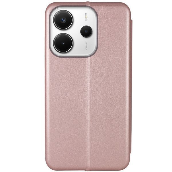 Шкіряний чохол-книжка Classy для Xiaomi Redmi Note 14 4G (Int. version) Rose Gold 777-05311 фото