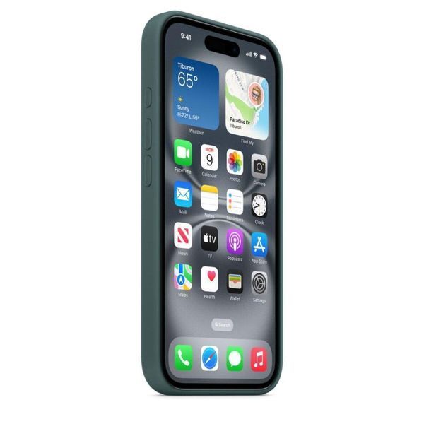 Чохол Silicone Full Case with MagSafe для iPhone 16 Pro Pacific Green 656-01256 фото