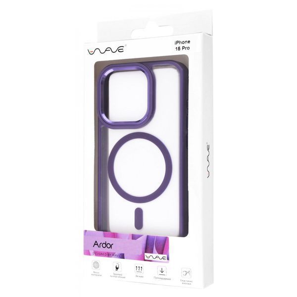 Чохол WAVE Ardor Case with Magnetic Ring для iPhone 15 Pro Bordo 656-05492 фото