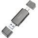 Кардридер HOCO HB39 USB/Type-C 3.0 high-speed card reader Metal Gray 6942007604819 фото 1