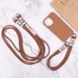 Чехол TPU two straps California для iPhone 13 Pro Max Brown 208-05674 фото 6
