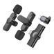 Бездротова мікрофонна система BOROFONE BFK12 Trophy lavalier dual-mic (iP/Type-C) Black 6941991106408 фото 2