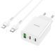 Комплект швидкого заряджання для iPhone Hoco C99A Type-C to Lightning PD20W QC3.0 Білий 209-00257 фото 4