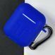 Силиконовый чехол с карабином для наушников AirPods 2 Dark Blue 203-00446 фото