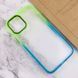 Чехол TPU+PC Fresh sip series для Apple iPhone 12 Pro Max (6.7") Бирюзовый / Лимонный 777-06727 фото 3