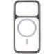 Чехол TPU+PC GETMAN Moon Clear with MagSafe для Apple iPhone 15 Pro Max (6.7") Grey 656-08422 фото 3