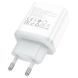 Сетевое зарядное устройство HOCO C105A Stage dual port PD20W+QC3.0 charger White 6931474782946 фото 6