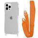 Чехол WAVE Clear Case With Strap для Iphone 13 Pro Max Orange 208-05244 фото 1