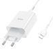 Комплект швидкого заряджання для iPhone Hoco C99A Type-C to Lightning PD20W QC3.0 Білий 209-00257 фото 1