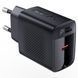 Сетевое зарядное устройство ACEFAST A82 PD20W GaN single USB-C charger set (P5) (EU) Black 656-01281 фото 3