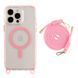 Чехол TPU+PC LanyardCase with MagSafe для iPhone 13 Pro Pink 214-03133 фото 1