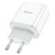 Сетевое зарядное устройство HOCO C105A Stage dual port PD20W+QC3.0 charger White 6931474782946 фото 3
