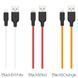 Кабель HOCO X21 Plus USB to iP 2.4A, 2m, silicone, silicone connectors, Black+White 6931474713780 фото 4
