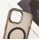 Чохол TPU+PC Lily with MagSafe для Apple iPhone 14 (6.1") Dark Gray 214-03605 фото 5