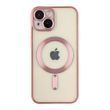 Чохол TPU Metallic Chrome Full Camera with Magsafe для iPhone 14 Rose 214-02876 фото