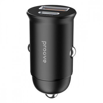 Автомобильное зарядное устройство Proove Tiny Power Pro 65W (USB + Type-C) black 656-02611 фото