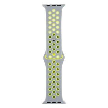 Ремешок для Apple Watch Band Silicone Nike + Protect Case 40/41 mm Grey Light Green 212-01942 фото