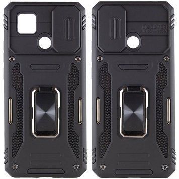 Ударостійкий чохол Camshield Army Ring для Xiaomi Redmi 9C / 10A Black 777-05112 фото