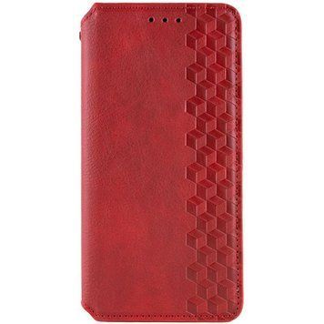 Кожаный чехол-книжка GETMAN Cubic (PU) для Samsung Galaxy A17 5G Красный 555-02596 фото