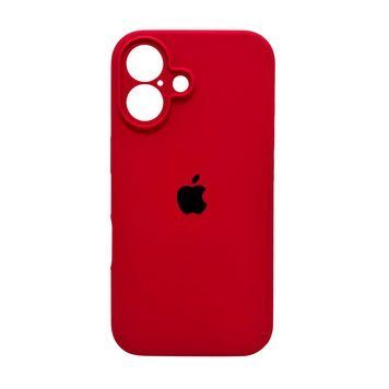Силиконовый чехол с закрытой камерой для iPhone 16 China Red 666-05492 фото
