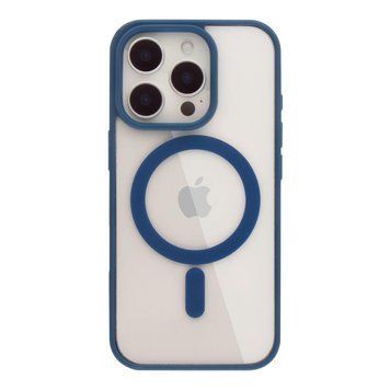 Чехол NEW TPU Color with Magsafe для iPhone 16 Pro Max Navy Blue 214-02555 фото