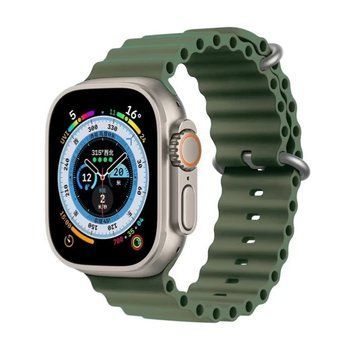 Силиконовый рифлёный ремешок Ocean для Apple Watch 42/44/45/49 mm Оливковый 212-00469 фото