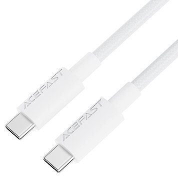 Кабель ACEFAST C18-03 USB-C to USB-C braid charging data cable White 6974316284253 фото