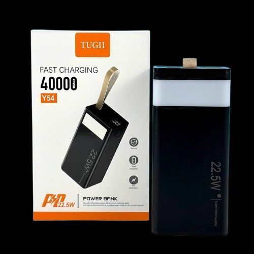 Портативний акумулятор Power Bank WUW-TUGII Y54 40000mAh PD22.5W Чорний 216-00112 фото