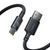 Кабель Baseus New Braided Fast Charging Cable USB-A to USB-C 100W/7.5W 1m Cosmic Black E0426W01 фото