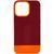 Чохол TPU+PC Bichromatic для Apple iPhone 13 Pro (6.1") Brown burgundy / Orange 555-03978 фото