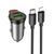 Автомобильное зарядное устройство HOCO NZ16A Rigorous 43W dual port PD25W+QC3.0 car charger set(C to iP) Metal Grey 6942007644754 фото