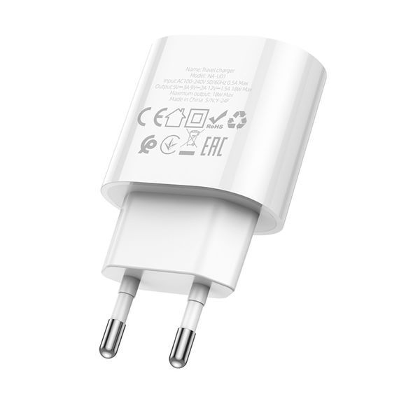 Сетевое зарядное устройство UA Power NA-U01 QC3.0 Белое 209-00291 фото