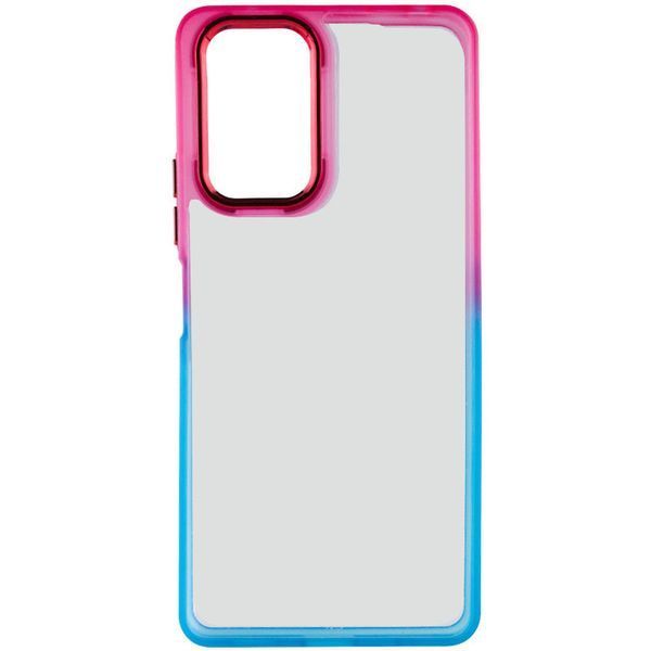 Чехол TPU+PC Fresh sip series для Realme C67 4G Бирюзовый / Розовый 777-06578 фото