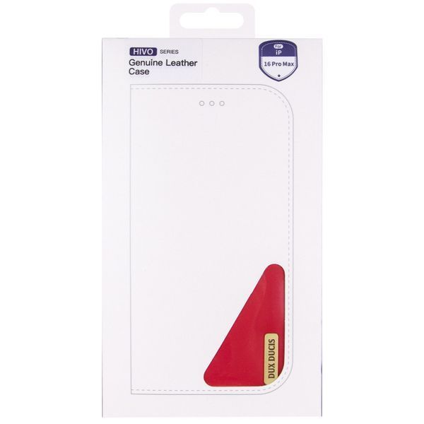 Чохол-книжка Dux Ducis Hivo для iPhone 16 Pro Max (6.9") Red 555-00581 фото