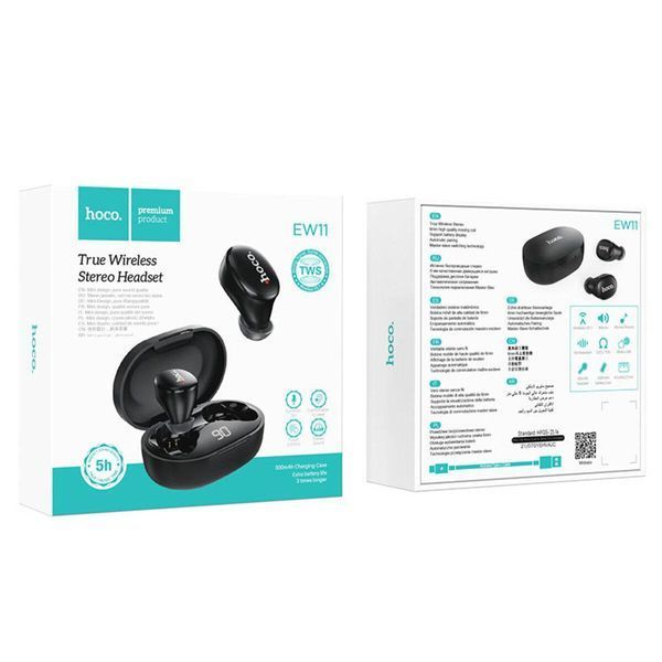 Навушники HOCO EW11 Melody true wireless BT headset Black 656-00918 фото