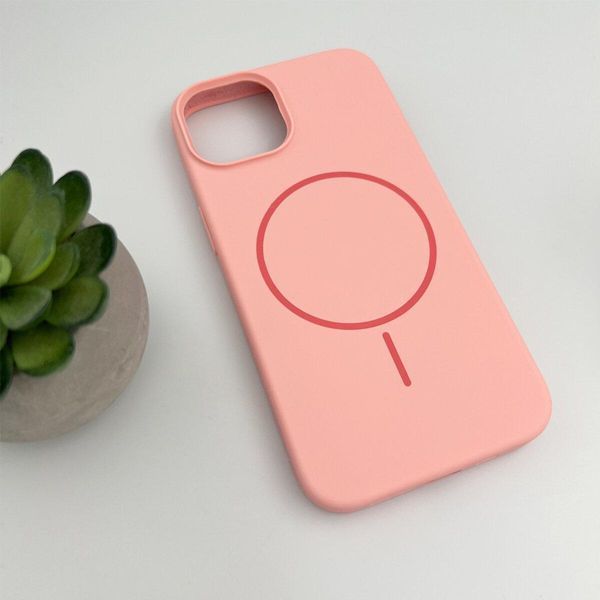 Чохол для смартфона Silicone Case Magnetic для Apple iPhone 14 Pro Max Shiny Pink 666-03847 фото