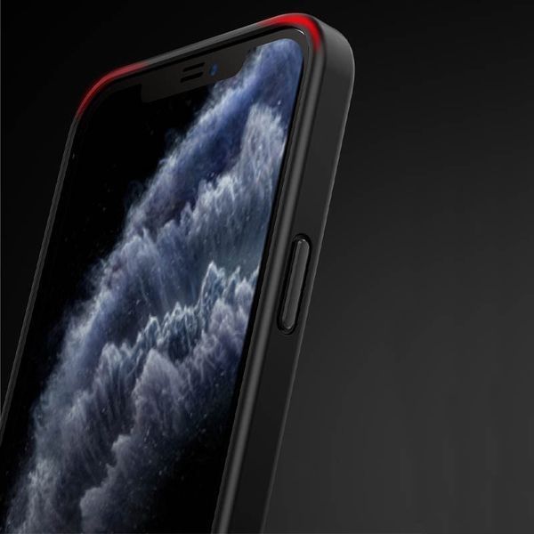 TPU+PC чехол Metal Buttons для Apple iPhone 12 Pro / 12 (6.1") Черный 777-08354 фото