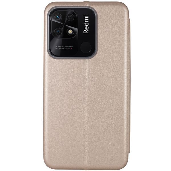 Шкіряний чохол-книжка Classy для Xiaomi Redmi 10C Gold 777-05866 фото